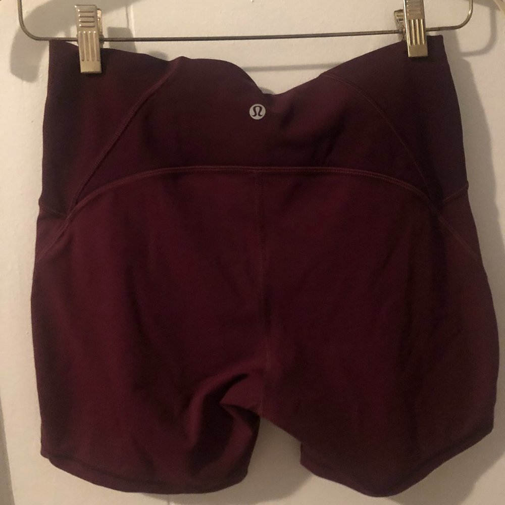 lululemon athletica Dark Red/ maroon Shorts Size 10